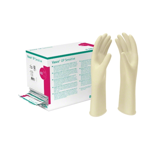 Снимка на Vasco® OP Sensitive стерилни хирургични ръкавици без пудра